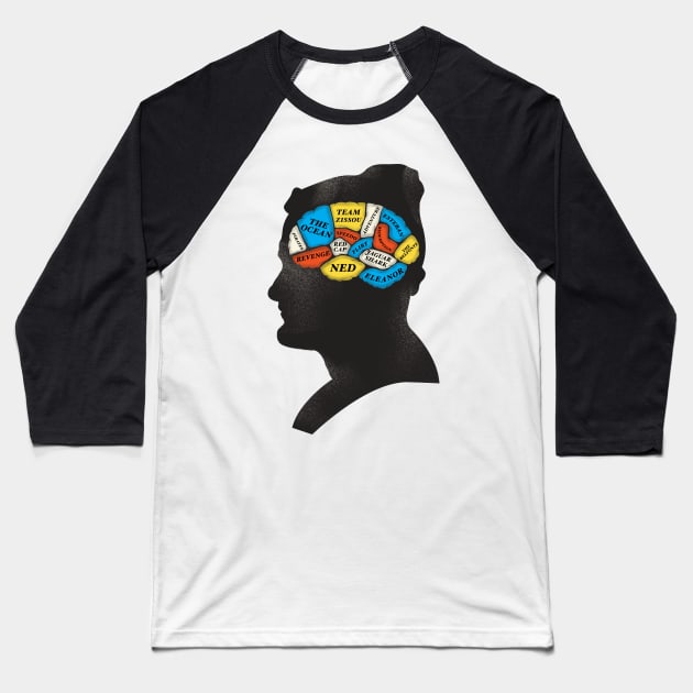 Zissou Phrenology Baseball T-Shirt by wharton